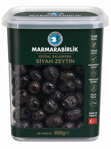 Marmarabirlik Türkische schwarze Oliven 800g