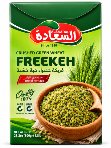 Grüner, grober Freekeh „Al-Saada“
