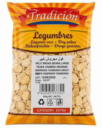 Grobe Ful Medames Traditionell 800g Ägyptische Traditionelle Packung