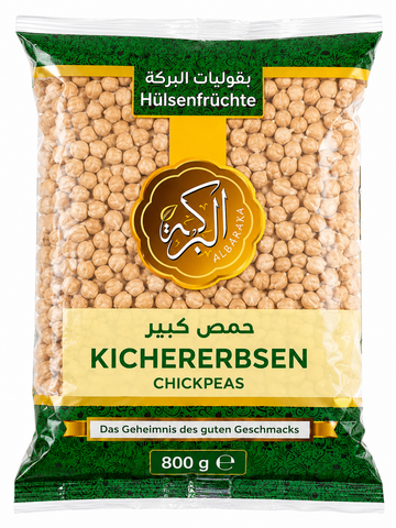 Kichererbsen Groß von Al Baraka 800g für besondere orientalische und mediterrane Gerichte