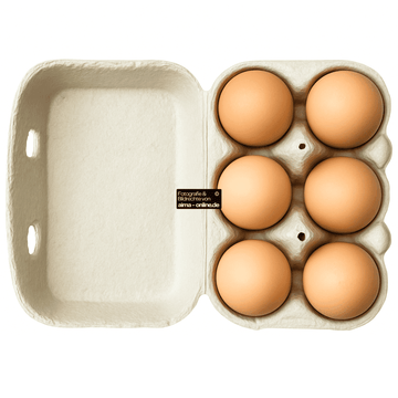 6 frische Bio-Eier