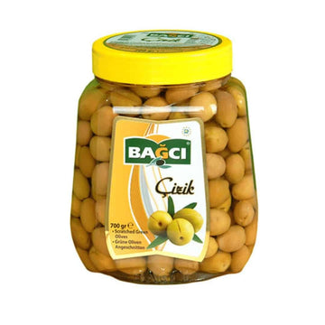 Bagci Cizik Yesil Zeytin - Grüne Oliven angeschnitten 700g