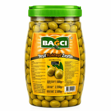 Bagci - Yeşil Kokteyl Zeytin, Grüne Oliven mit Kern 1500g