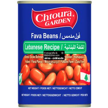 Chtoura Garden - Gekochte Fava Bohnen (Lebanese Recipe) 400g