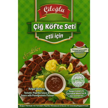 Ciloglu - Cig Kofte Seti Etli, Rohe Fleischbällchen-Set 500g