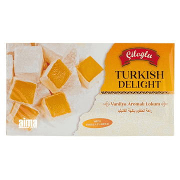 Ciloglu Turkish Delight mit Vanillen Aroma 300g