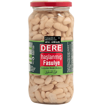 Dere - Gekochte Weiße Bohnen, Haslanmis Fasulye 580g