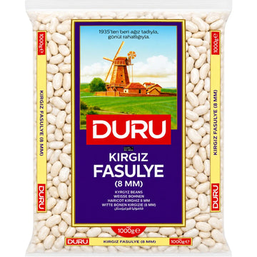 Duru - Weiße Bohnen, Kırgız Fasulye 8 mm 1000g