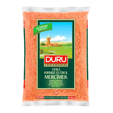 Duru Kirimizi Futbol Mercimek – Runde Rote Linsen 1000g