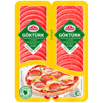 Egetürk Göktürk Truthahnsalami mit Rindfleischanteil 200g