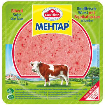 Egetürk Mehtap Rindfleischwurst mit Paprikaflocken 150g
