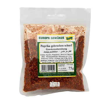 Europa Gewürze Antep Pulbiber - Paprika gebrochen scharf 75g