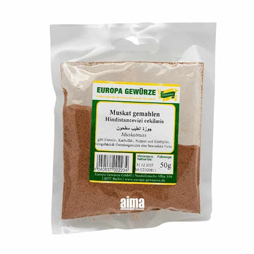 Europa Gewürze Hindistanzcevizi cekilmis - Muskat gemahlen 50g