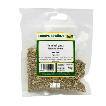 Europa Gewürze Rezene bütün - Fenchel ganz 50g