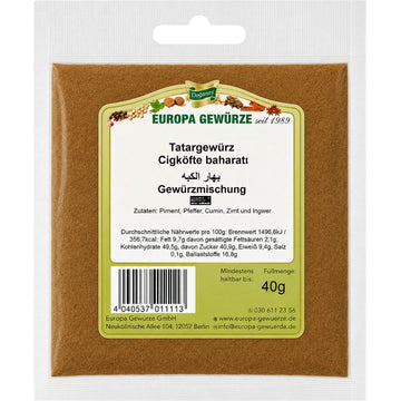 Europa Gewürze Tatargewürz - Çiğköfte baharatı 40g