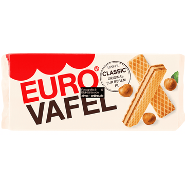 Eurovafel - Classic mit Haselnussfüllung 150g