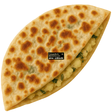 Gözleme gefüllt mit Kartoffeln