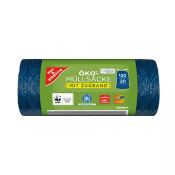 Gut & Günstig Öko-Müllsäcke mit Zugband 120l/20Stück