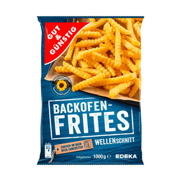 Gut & Günstig Backofen-Frites Wellenschnitt 1000g
