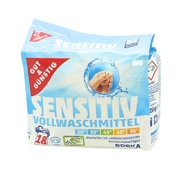 Gut & Günstig Sensitiv Vollwaschmittel 1215g