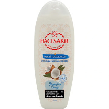 Haci Sakir Hindistan Cevizi Sütü Sampuan - Shampoo mit Kokosnussmilch 500ml