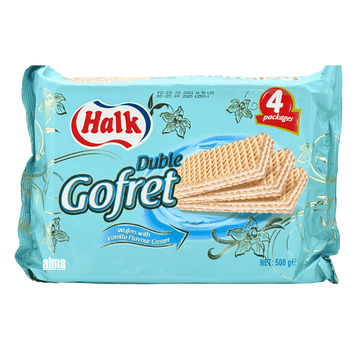 Halk - Duble Gofret mit Vanillencreme 500g