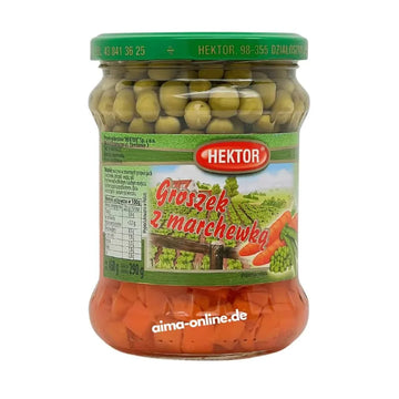 Hektor Groszek z marchewka - Erbsen mit Möhren 330 g