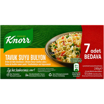 Knorr – Hühnerbrühe-Würfel, Tavuk Suyu Bulyon 240g (24 Würfel)