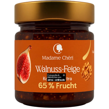 Madame Cheri - Walnuss-feige Konfitüre Extra 65% Frucht 290g