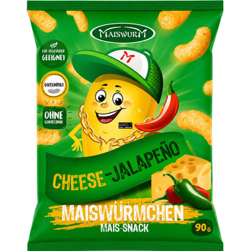 Maiswurm - Maissnack Käse-Jalapeno 90g