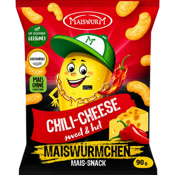 Maiswurm - Chili-Cheese Mais-Snack 90g
