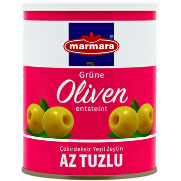 Marmara - Az Tuzlu Yesil Zeytin, Grüne Oliven entsteint 400g