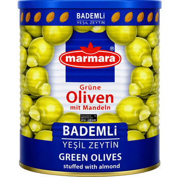 Marmara - Bademli Yeşil Zeytin, Grüne Oliven mit Mandeln 400g