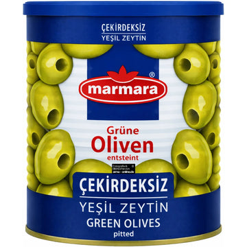 Marmara - Çekirdeksiz Yeşil Zeytin, Grüne Oliven entsteint 800g