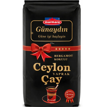 Marmara - Günaydın Earl Grey Schwarzer Ceylon Tee, Bergamotlu Yaprak Çay 800g