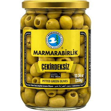 Marmarabirlik - Çekirdeksiz Yeşil Zeytin, Entsteine Grüne Oliven  350g
