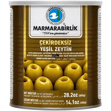 Marmarabirlik – Çekirdeksiz Yeşil Zeytin, Entsteinte grüne Oliven 400g