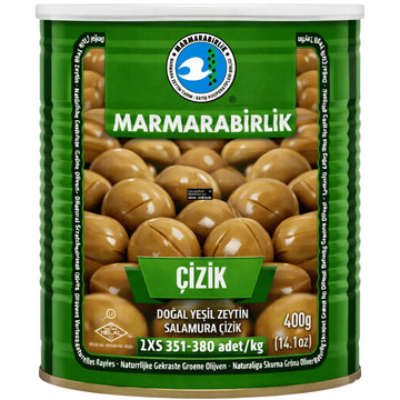 Marmarabirlik - Çizik Salamura Yeşil Zeytin, Grüne Oliven in Salzlake 400g