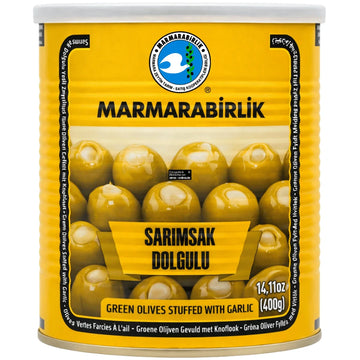 Marmarabirlik - Sarımsak Dolgulu Yeşil Zeytin, Grüne Oliven mit Knoblauch 400g