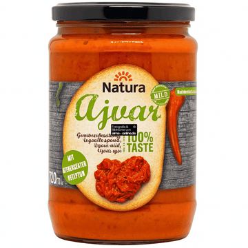 Natura - Auberginenpaste, Ajvar in Mild 680g