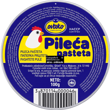 Ovako - Hähnchen Brotaufstrich mit Zusatz Pflanzenfett und Sojaprotein Halal 100g