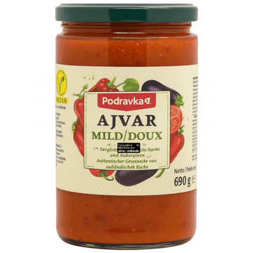Podravka - Auberginenpaste, Ajvar in Mild 690g