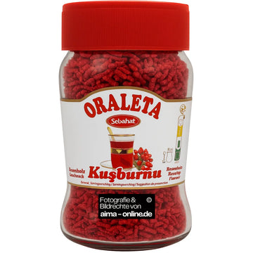 Sebahat - Oraleta Instantgetränk (Granulat) mit Hagenbuttengeschmack, Kusburnu Aromali Oralet 220g