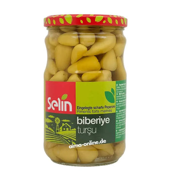 Selin - Eingelegte scharfe Peperoni, Biberiye Tursusu 580g
