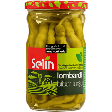 Selin - Eingelegte Lombardi Paprika, Lombardi Biber Tursusu 250g