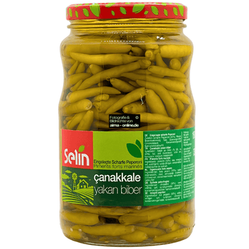 Selin - Eingelegte Scharfe Peperoni (Canakkale Yakan Biber) 750g