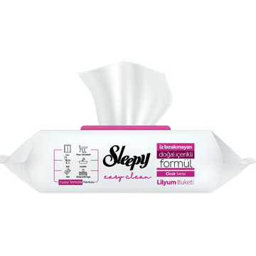 Sleepy Easy Clean - Oberflächenreinigungstücher Lilienbouquet 100 Stück