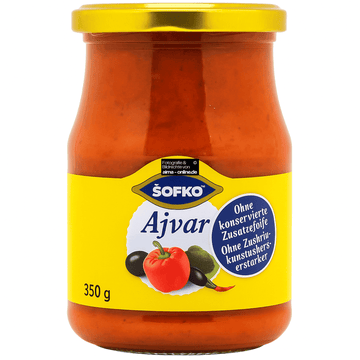 Sofko - Auberginenpaste, Ajvar in Mild 350g