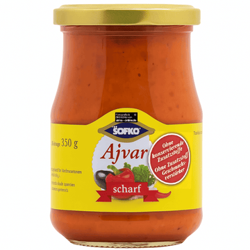 Sofko - Auberginenpaste, Ajvar in Scharf 350g