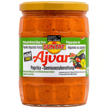 Suntat - Auberginenpaste, Ajvar in Mild 535g